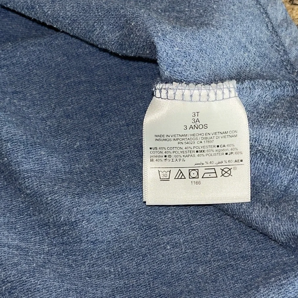 Old Navy Girls 3T Blue Long Sleeve Soft Sweatshirt Flowy Bubble Swing Dress